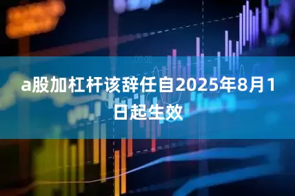 a股加杠杆该辞任自2025年8月1日起生效
